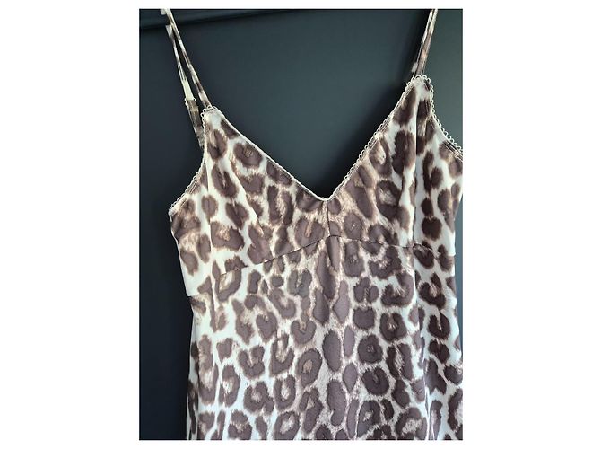 Zimmermann Abito slip in poliestere ed elastan leopardato - vista 2