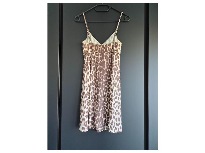 Zimmermann Abito slip in poliestere ed elastan leopardato - vista 5