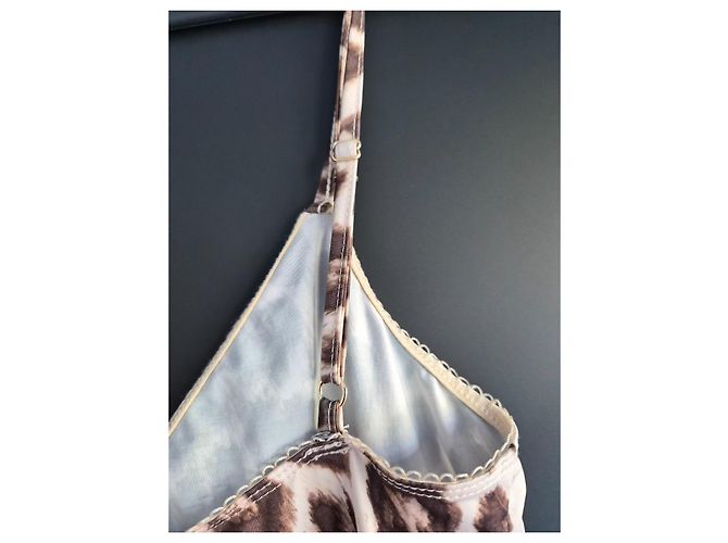 Zimmermann Abito slip in poliestere ed elastan leopardato - vista 6