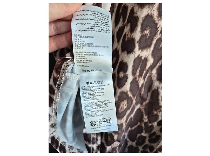 Zimmermann Abito slip in poliestere ed elastan leopardato - vista 8
