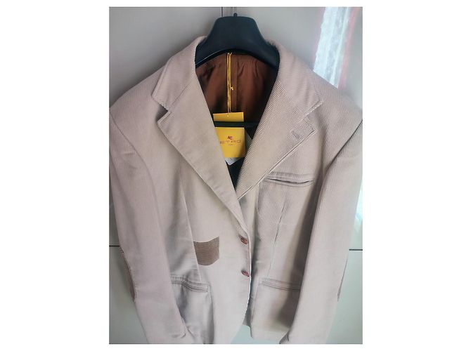 Etro Cordblazer Beige Cotton - Ansicht 5