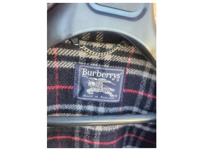 Casaco Duffle Burberrys Lã Navy - vista 5