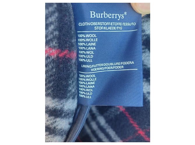Casaco Duffle Burberrys Lã Navy - vista 6