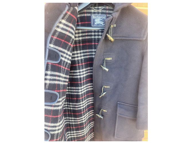 Casaco Duffle Burberrys Lã Navy - vista 7