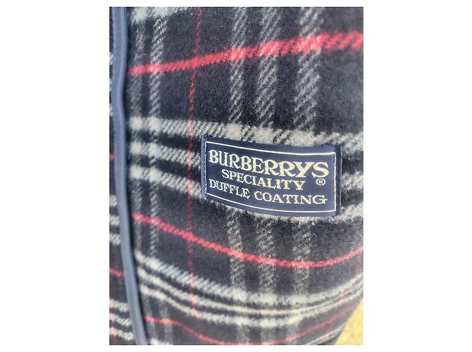 Casaco Duffle Burberrys Lã Navy - vista 8