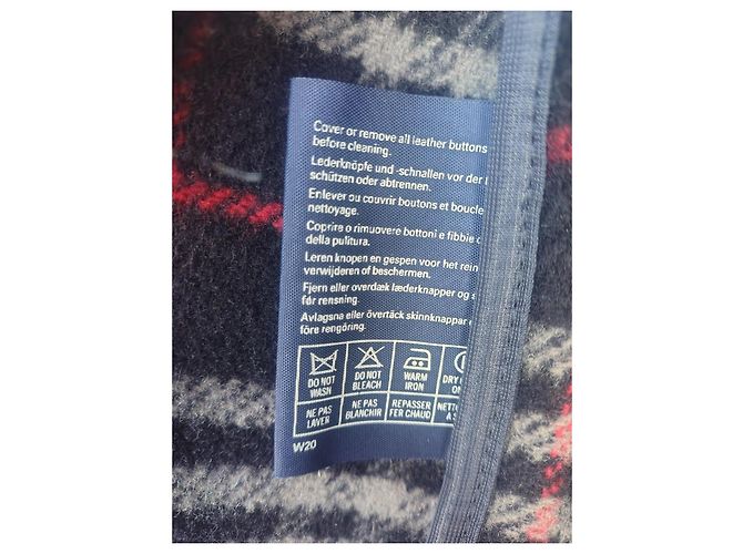 Casaco Duffle Burberrys Lã Navy - vista 9