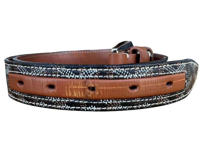 Goyard Florida Olympic Fregate Black Brown Leather Monogram Belt - view 10