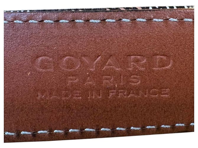 Goyard Florida Olympic Fregate Black Brown Leather Monogram Belt - view 6