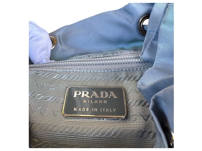 Prada Sport Ice Baby Blue Nylon Rucksack - Ansicht 8