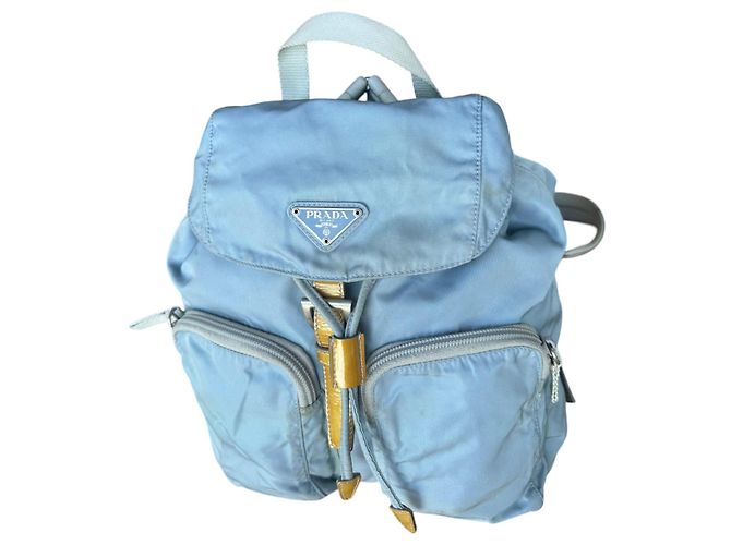Zaino Prada Sport Ice Baby Blue Nylon - vista 5