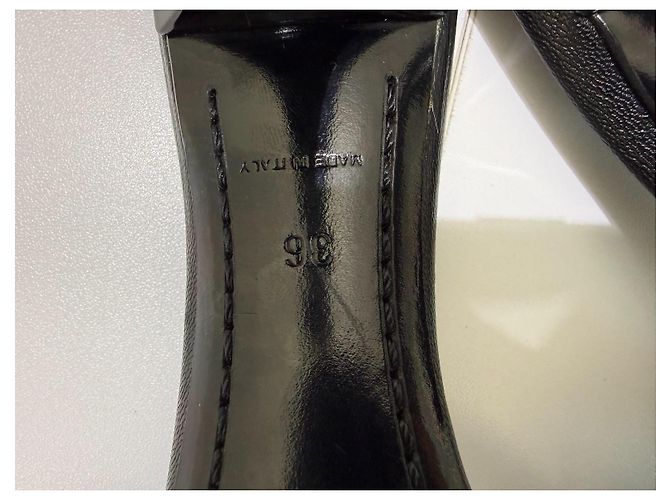 Louis Vuitton Monogram Black Leather Mules Sandals 36 - view 13