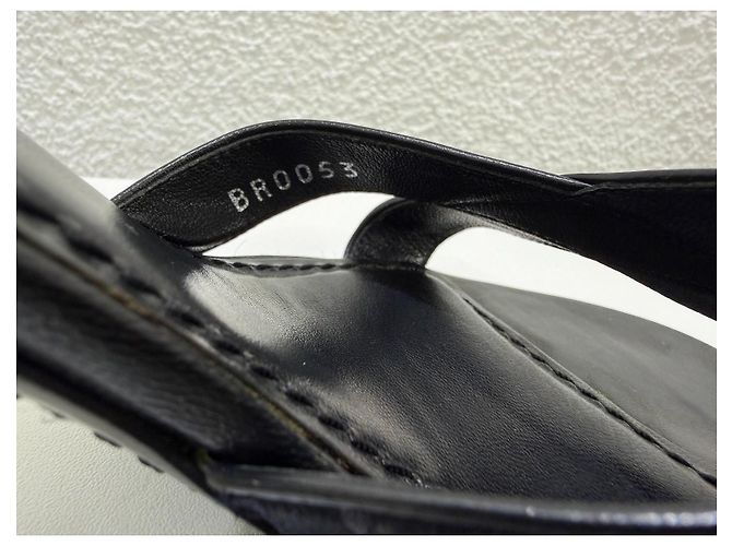Louis Vuitton Monogram Black Leather Mules Sandals 36 - view 9