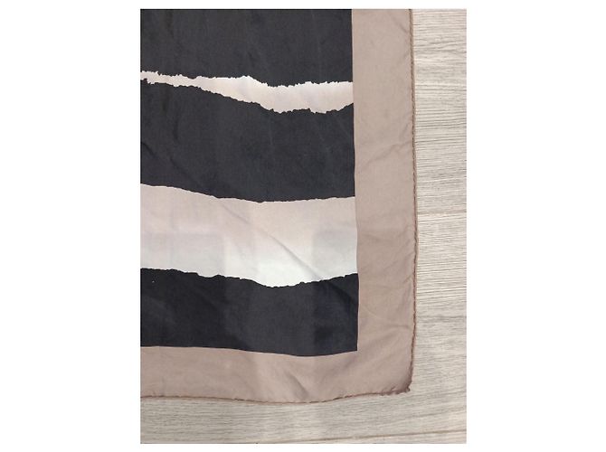 Pañuelo de seda Valentino con estampado de rayas - vista 5