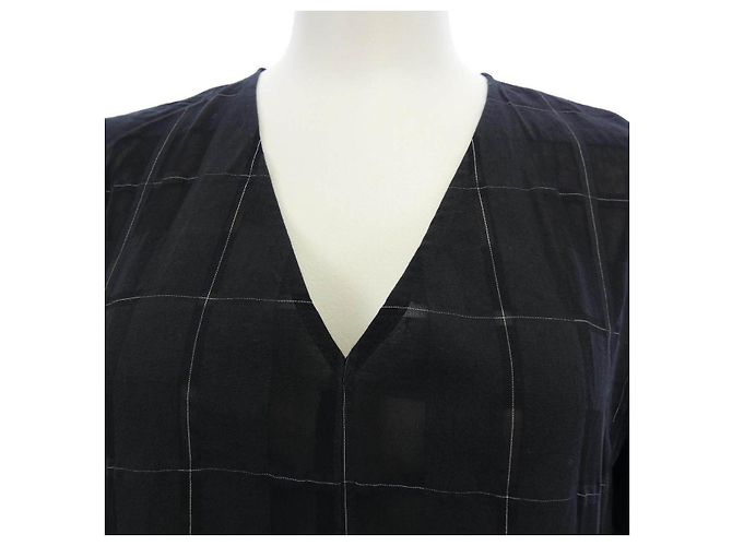 Autre Marque LE PHIL Check Sheer Top transparentes Karo-Oberteil - Ansicht 4