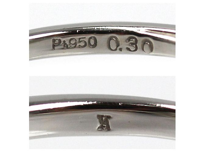 Autre Marque Anillo Vendome Aoyama Pt950 Platinum Diamond Ring - vista 5
