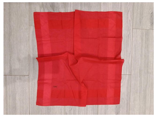 Lenço Yves Saint Laurent vermelho - vista 7