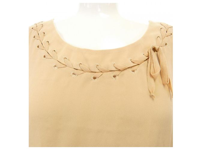 Chloé Beige Top aus Textil - Ansicht 6