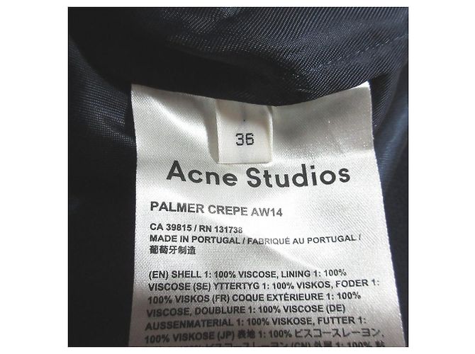 Vestido Acne Studios PALMER CREPE Georgette - vista 6