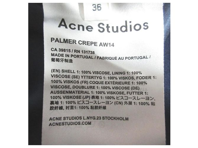 Vestido Acne Studios PALMER CREPE Georgette - vista 7
