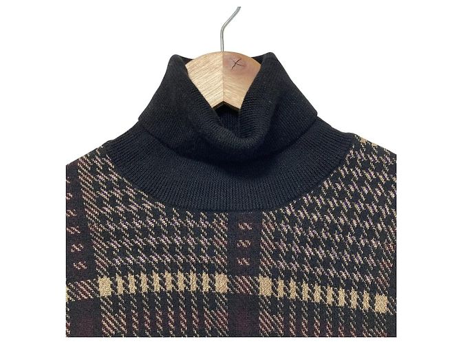 Autre Marque Jersey de punto de cuello alto a cuadros Dries Van Noten - vista 3