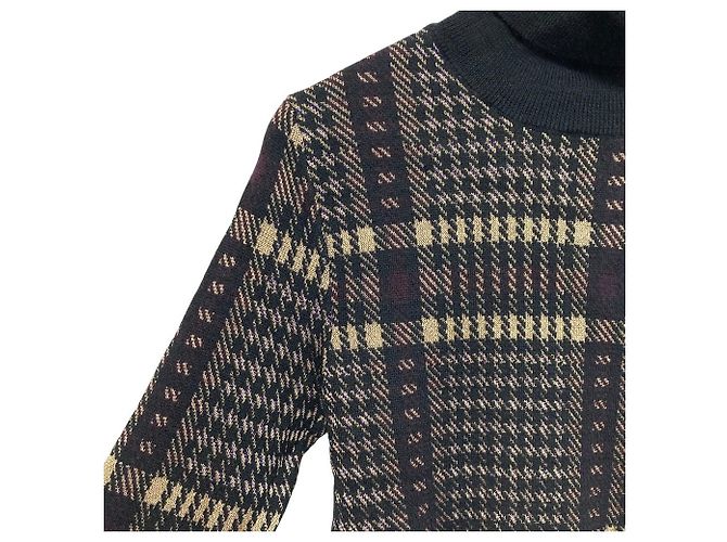 Autre Marque Jersey de punto de cuello alto a cuadros Dries Van Noten - vista 5