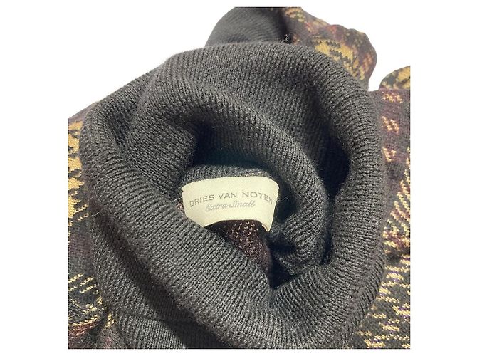 Autre Marque Jersey de punto de cuello alto a cuadros Dries Van Noten - vista 6
