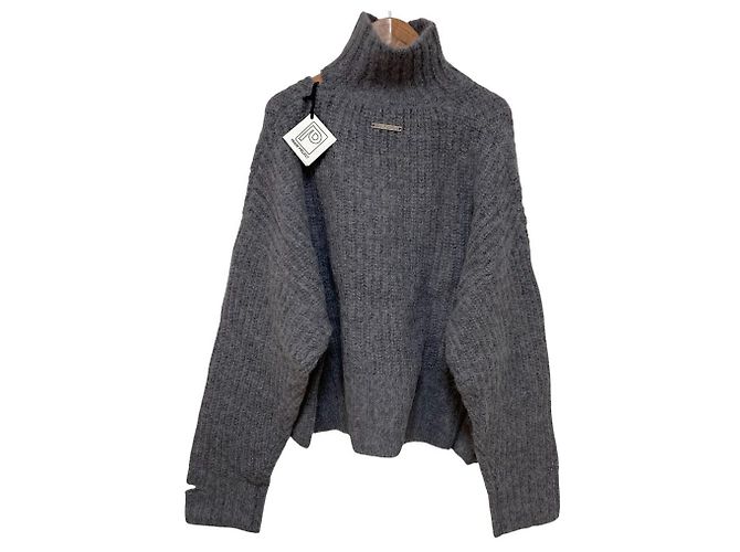 Autre Marque PRANK PROJECT Shaggy Slit Strickpullover aus Alpaka - Ansicht 5