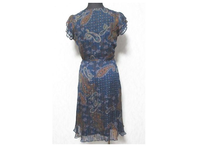 Autre Marque Vestido de seda paisley ANAYI - vista 2
