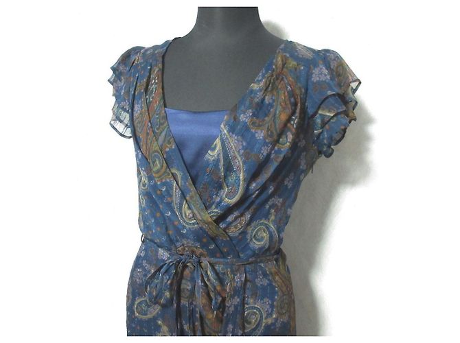 Autre Marque Vestido de seda paisley ANAYI - vista 4