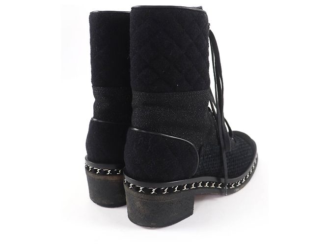 Bottes CHANEL COCO Mark Matelass Tweed - vue 2