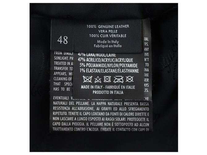Blouson in pelle GUCCI Shelly Line Web Line Tom Ford - vista 9