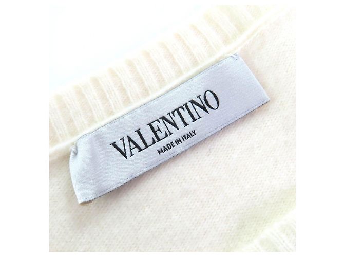 Strickpullover aus Wolle und Kaschmir mit besticktem Valentino-Logo - Ansicht 6