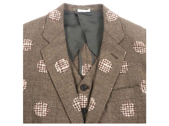 COMME des GARCONS HOMME PLUS Abrigo Chester de lana y alpaca - vista 2