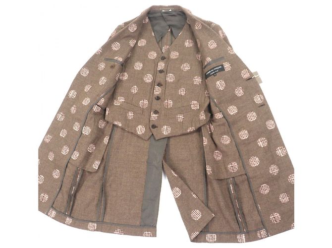 COMME des GARCONS HOMME PLUS Abrigo Chester de lana y alpaca - vista 4