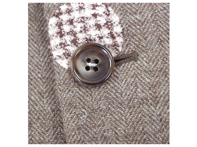 COMME des GARCONS HOMME PLUS Abrigo Chester de lana y alpaca - vista 6