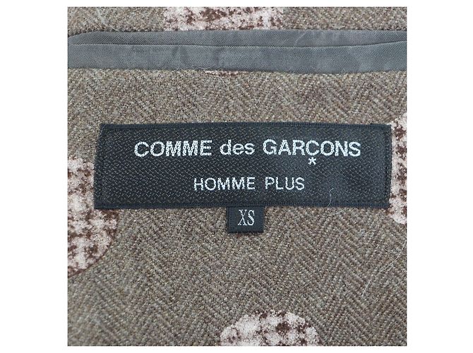 COMME des GARCONS HOMME PLUS Abrigo Chester de lana y alpaca - vista 7