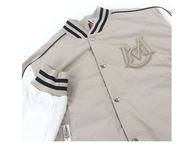 MONCLER DETIAN GIUBBOTTO Lambskin Sleeve Polyester Down Jacket - view 2