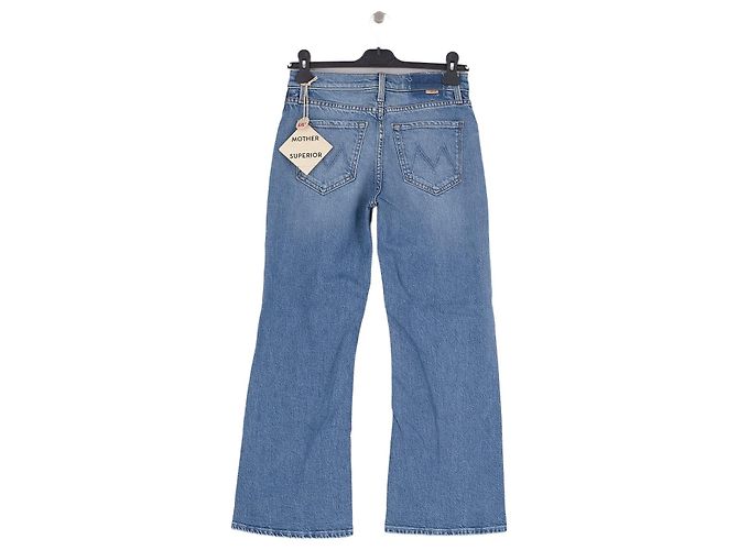 Jeans a zampa in cotone blu Mother - vista 2