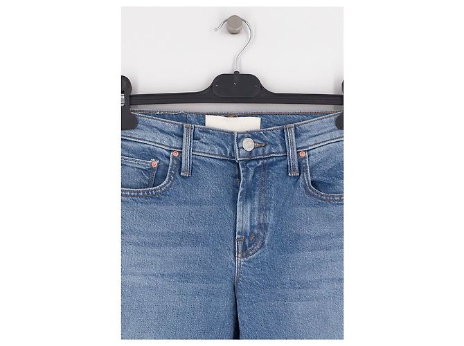 Jeans a zampa in cotone blu Mother - vista 3