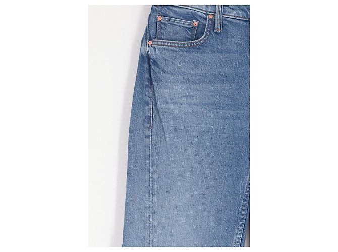 Jeans a zampa in cotone blu Mother - vista 4