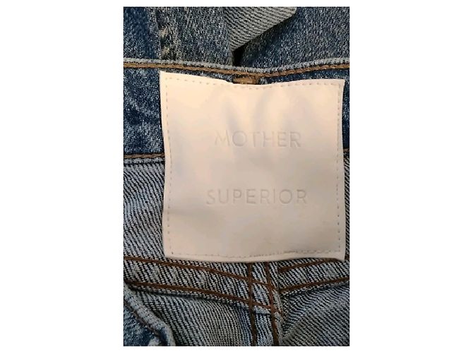 Jeans a zampa in cotone blu Mother - vista 5
