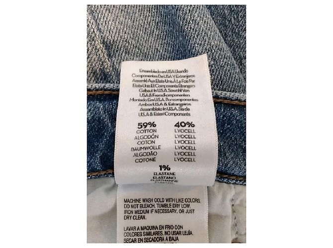 Jeans a zampa in cotone blu Mother - vista 6