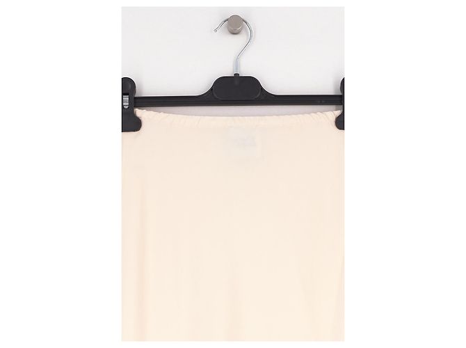 Autre Marque Falda larga de seda beige con encaje Hayley Menzies - vista 3