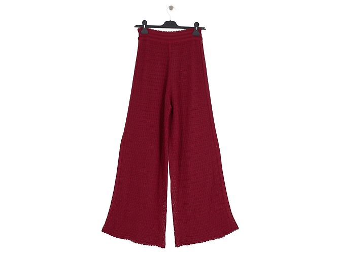 Eric Bompard Pantalon en coton rouge - view 2