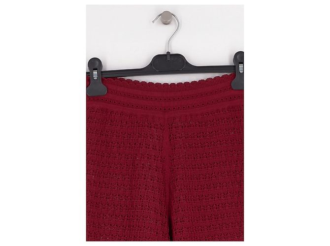 Eric Bompard Pantalon en coton rouge - view 3