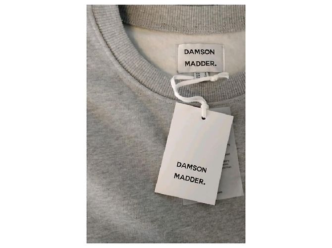 Autre Marque DAMSON MADDER Baumwollpullover Grau - Ansicht 7