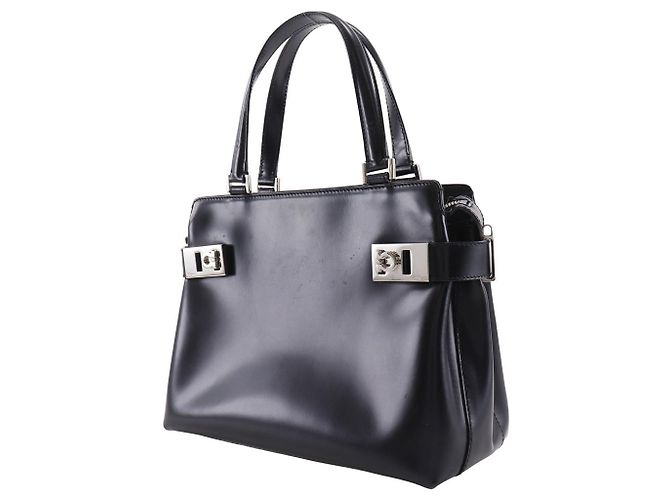 Borsa Salvatore Ferragamo Gancini in vitello - vista 2