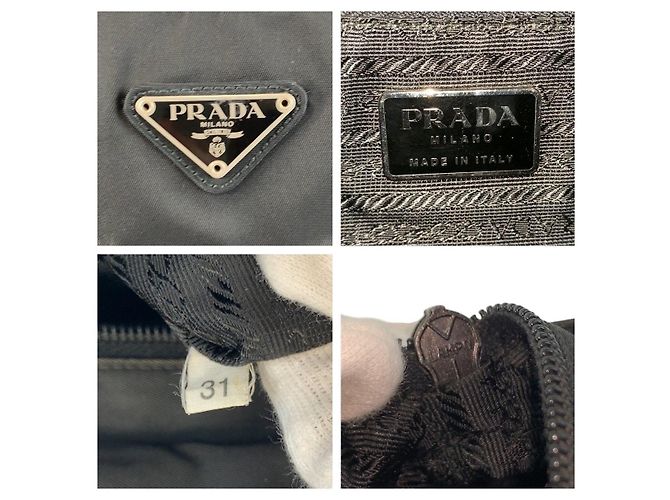 Tote Prada Tessuto Nylon Leather Handbag - view 3