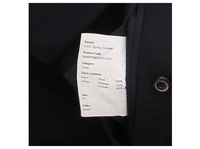 Autre Marque ADER ERROR Navy Blazer Black Cotton - view 5