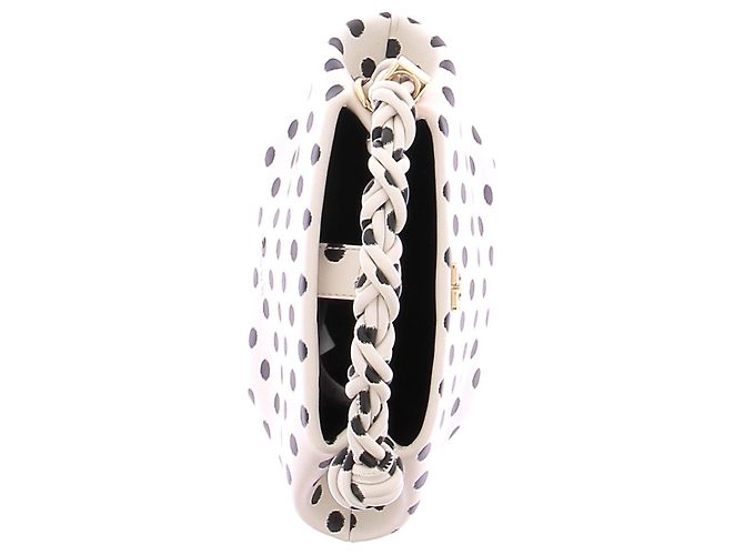 Ganni Borsa piccola Bou crema a pois - vista 6